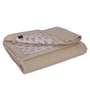 Cream 50% COTTON, 50% POLYESTER Solid 150 GSM King Bed Comforter