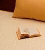 Cream Traditional 240 TC Cotton Queen Sized Bed Sheets with 2 Pillow Covers