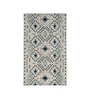 Cream Abstract 3 ft x 5 ft Machine Made Carpet