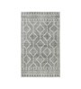 Cream Geometric 4 Ft X 6 Ft Machine Made Carpet