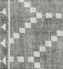 Cream Geometric 4 Ft X 6 Ft Machine Made Carpet