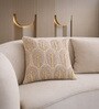 Cream Abstract Cotton Hand Crafted Cushion Covers