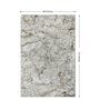 Cream Abstract Microfibre 4 ft X 6 ft Machine Made Carpet