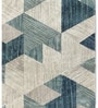 Cream Abstract Polyester 3 ft X 5 ft Machine Made Carpet