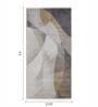 Cream Abstract Polypropylene 5 ft x 2.5 ft Machine Made Runner