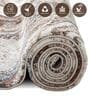 Cream Abstract Polypropylene 5 ft x 2.5 ft Machine Made Runner