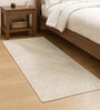 Cream Abstract Polypropylene 5 ft x 2.5 ft Machine Made Runner