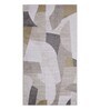 Cream Abstract Polypropylene 5 ft x 2 ft Machine Made Runner
