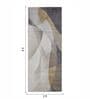 Cream Abstract Polypropylene 5 ft x 2 ft Machine Made Runner