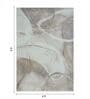 Cream Abstract Polypropylene 6 ft x 4 ft Machine Made Carpet