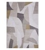 Cream Abstract Polypropylene 7 ft x 5 ft Machine Made Carpet