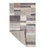 Cream Abstract Wool 5 ft X 7 ft Machine Made Carpet