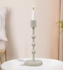 Cream Aluminium Candle Holder