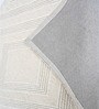 Cream Geometric Wool And Cotton 5 X 8 Ft Hand Tufted Carpet