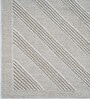 Cream Geometric Wool And Cotton 5 X 8 Ft Hand Tufted Carpet
