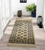 Cream and Beige Persian 2x3 Feet Machine Made Runner