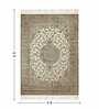 Cream and Beige Persian 4x6 Feet Machine Made Carpet