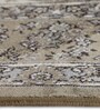 Cream and Beige Persian 5x7 Feet Machine Made Carpet