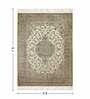 Cream and Beige Persian 5x7 Feet Machine Made Carpet