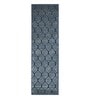 Cream and Blue Moroccan 2x3 Feet Machine Made Runner