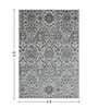Cream and Blue Neo Persian 4x6 Feet Machine Made Carpet