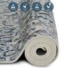 Cream and Blue Neo Persian 5x7 Feet Machine Made Carpet