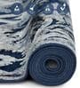 Cream and Blue Persian 4x6 Feet Machine Made Carpet