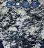 Cream and Blue Persian 5x7 Feet Machine Made Carpet