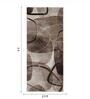 Cream and Brown Abstract Polypropylene 5 ft x 2.5 ft Machine Made Runner