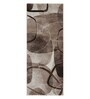 Cream and Brown Abstract Polypropylene 5 ft x 2.5 ft Machine Made Runner
