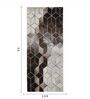 Cream and Brown Geometrical Polypropylene 5 ft x 2.5 ft Machine Made Runner
