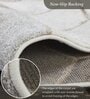 Cream and Brown Geometrical Polypropylene 5 ft x 2 ft Machine Made Runner