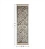 Cream and Brown Persian 2x3 Feet Machine Made Runner