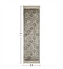 Cream and Brown Persian 2x7 Feet Machine Made Runner