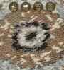 Cream and Brown Persian 5x7 Feet Machine Made Carpet