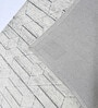 Grey 3D Geometric Wool And Cotton 5 X 8 Ft Hand Tufted Carpet