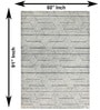 Grey 3D Geometric Wool And Cotton 5 X 8 Ft Hand Tufted Carpet