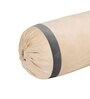 Cream and Dark Grey Stripes TC Velevt 2 Bolster Covers