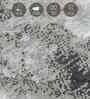 Cream and Grey Abstract 5x7 Feet Machine Made Carpet