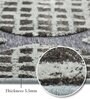 Cream and Grey Moroccan 3x5 Feet Machine Made Carpet