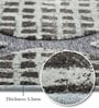 Cream and Grey Moroccan 4x6 Feet Machine Made Carpet