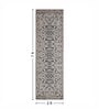 Cream and Grey Persian 2x7 Feet Machine Made Runner