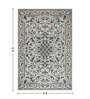 Cream and Grey Persian 4x6 Feet Machine Made Carpet