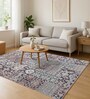 Cream and Grey Persian 4x6 Feet Machine Made Carpet