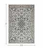 Cream and Grey Persian 5x7 Feet Machine Made Carpet