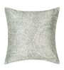 Cream and Grey Polyester Ethnic 16x16 inches Cushion Cover Set of 5