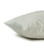 Cream and Grey Polyester Ethnic 16x16 inches Cushion Cover Set of 5