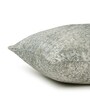 Cream and Grey Polyester Ethnic 16x16 inches Cushion Cover Set of 5