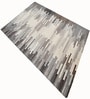 Cream Geometric Wool And Cotton 5 X 8 Ft Hand Tufted Carpet