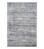 Cream and Light Blue Abstract 3x5 Feet Machine Made Carpet